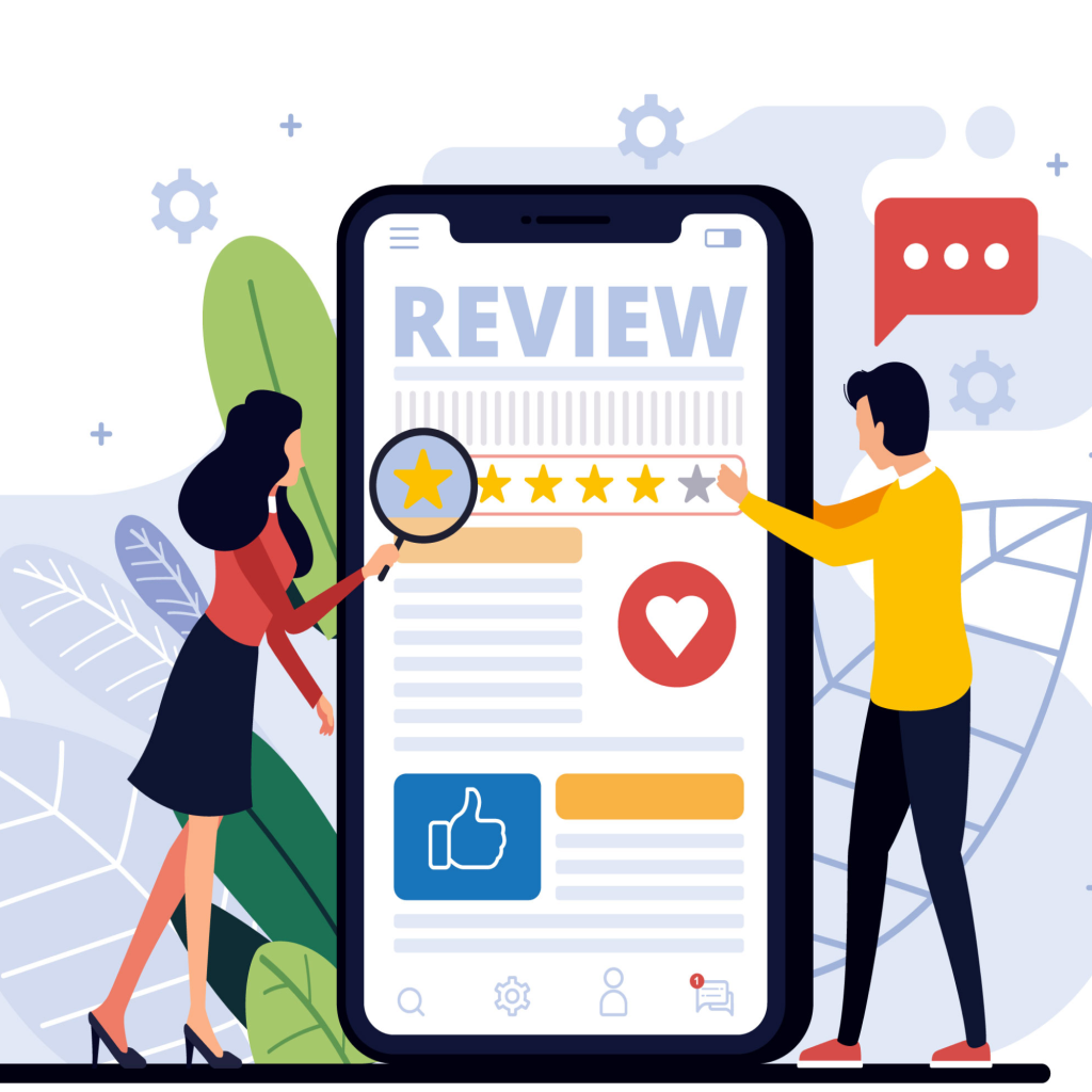 Reviews can boost trustworthiness of a website or business