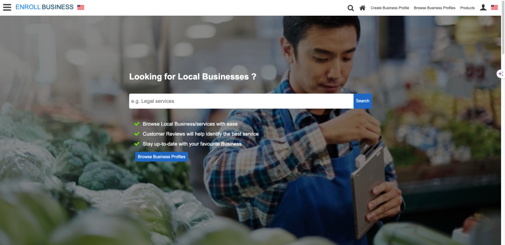 Enroll Business is a free local business advertising platform