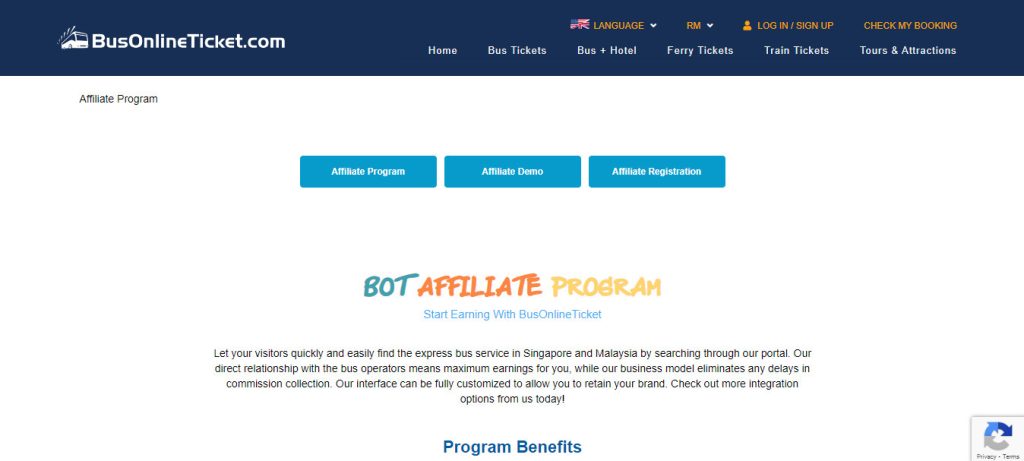 Bus Online Ticket Affiliate Program 1