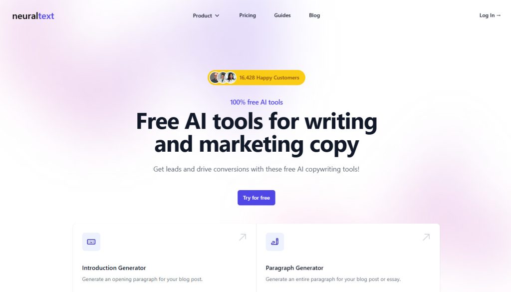 Neural Text AI Copywriting and SEO Integration