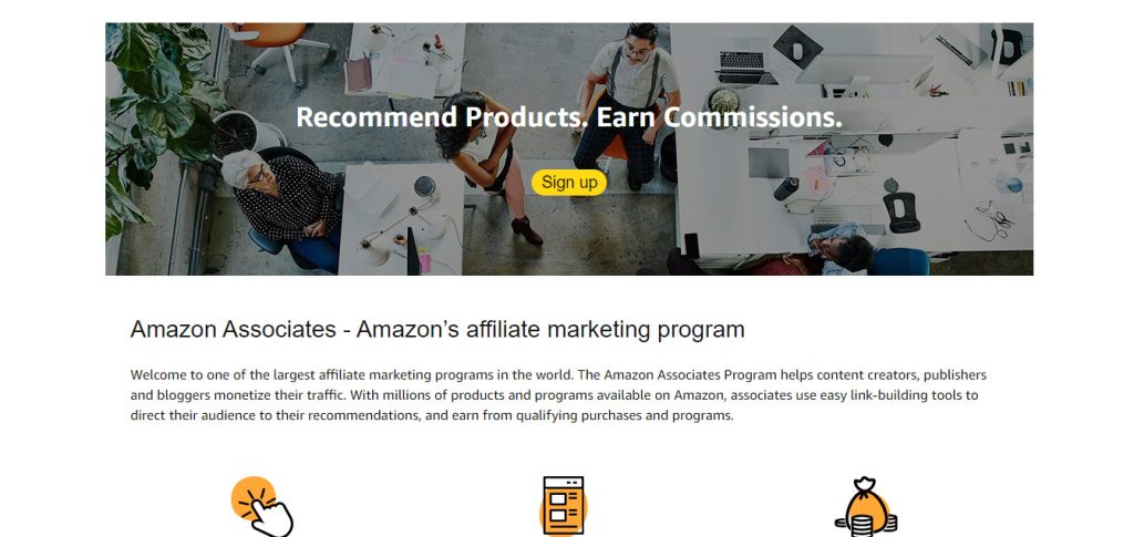 Sign Up for Amazon Associates