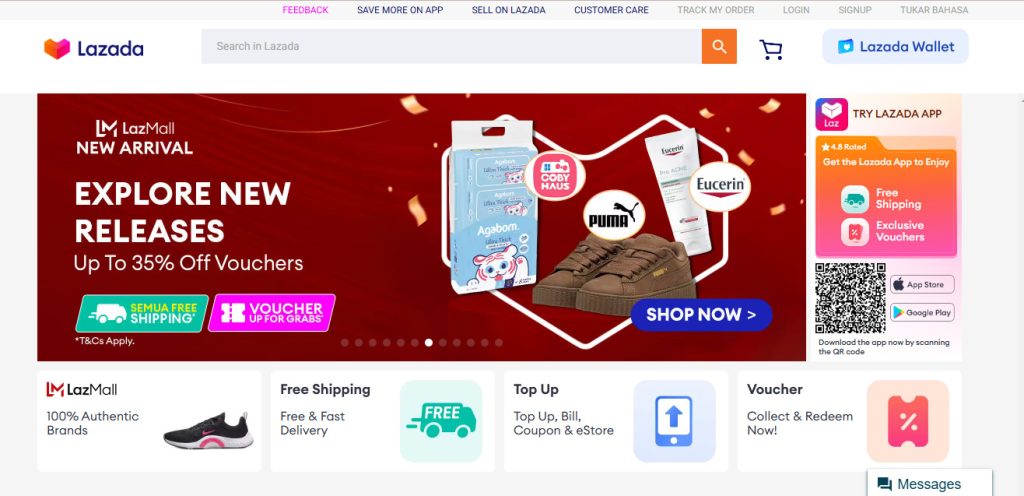 lazada is one of malaysia ecommerce platform